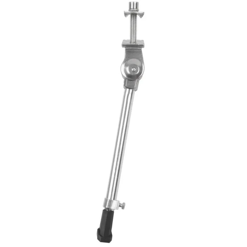 Expressversand Messingschlager A12-20-29C Seitenständer 20-29 Zoll, Aluminium, stufenlos verstellbar, Mittelbau, Sicherheitsfuß, silber