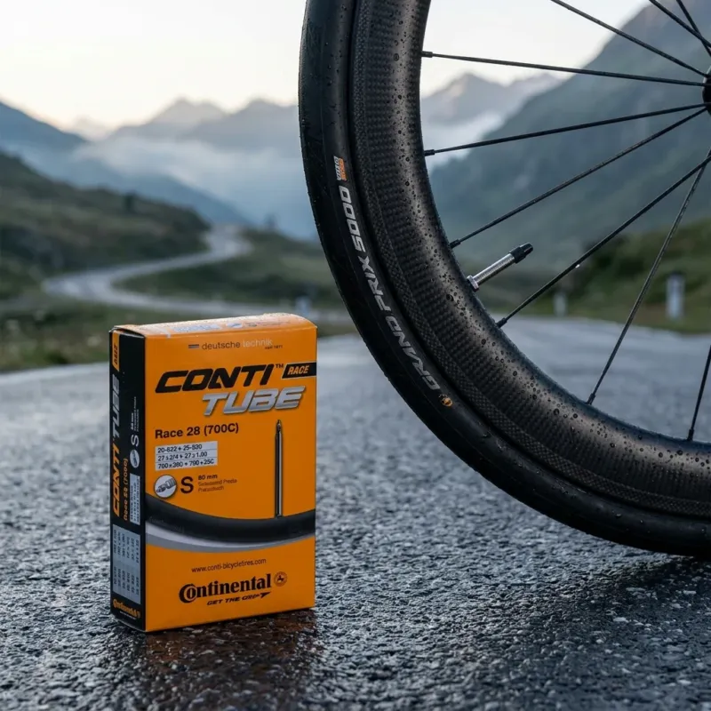 Rabatt Continental Rennradschlauch Race 28" (700x20C-25C) mit 80 mm Sclaverandventil, passend für 20-25 mm Reifenbreite, ETRTO 622-630 | 28 x 3/4 bis 28 x 1,00"