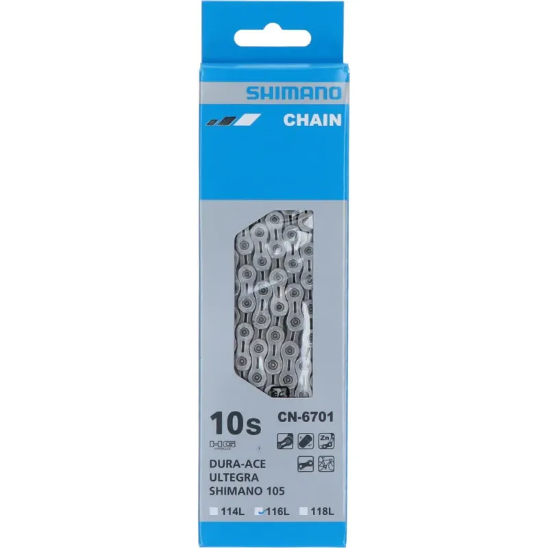 Wochenendangebot SHIMANO Kette ULTEGRA CN-6701 10-fach 116 Glieder - für 10-fach Stradenschaltungen