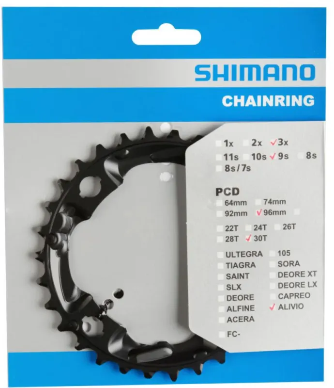 SHIMANO Kettenblatt FC-M4000/FC-M4050 30 Zähne - präziser Antrieb für moderne MTB-Schaltungen Top-Preis