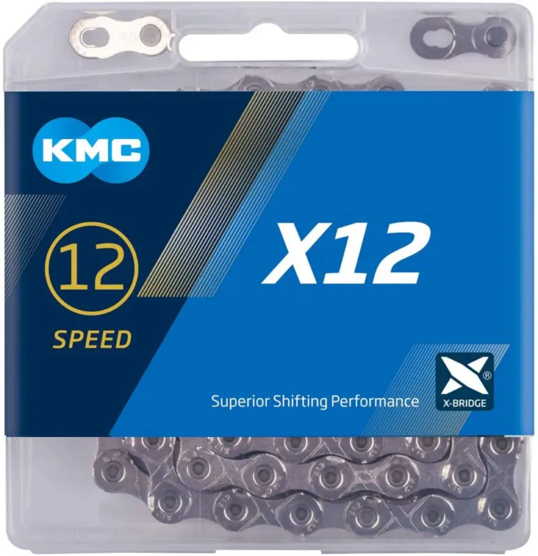 KMC Kette X12 silber für 12-fach 126-Glieder Nickel beschichtet inkl. MissingLink Sonderaktion