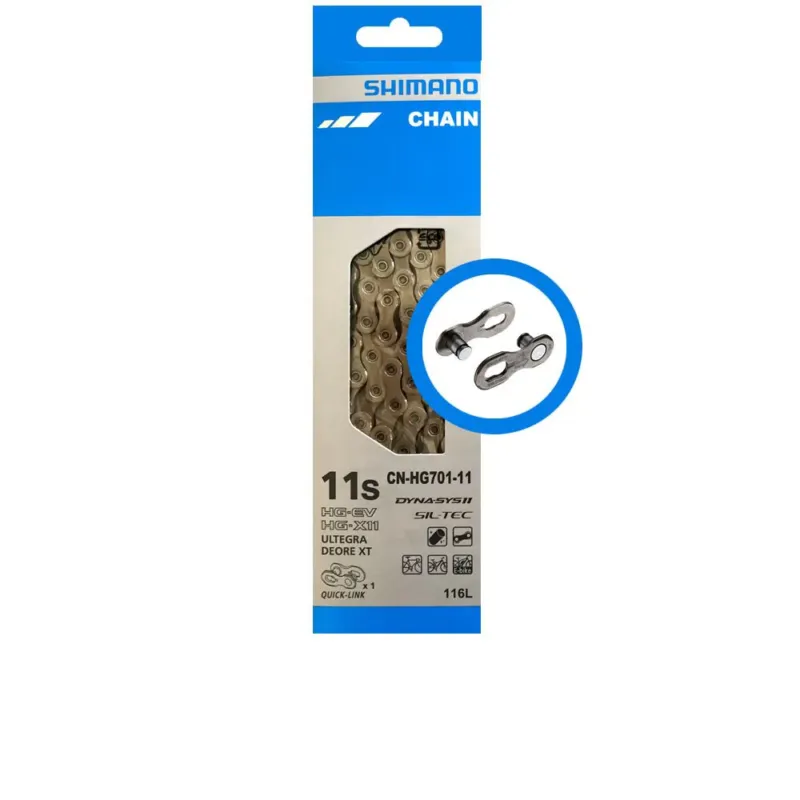 SHIMANO Kette SLX CN-HG701 11-fach 116 Glieder Kette - für 11-fach Antriebe mit Kettenschloss Nur Heute
