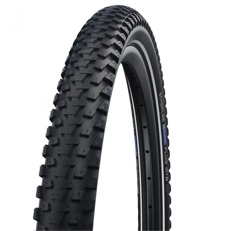 Schwalbe Marathon Plus MTB Reifen 27.5x2.25 (57-584), ADDIX SmartGuard, ECE-R75 für E-Bikes bis 50 km/h, Pannenschutz, Reflexstreifen, HS468 Sichere Zahlung