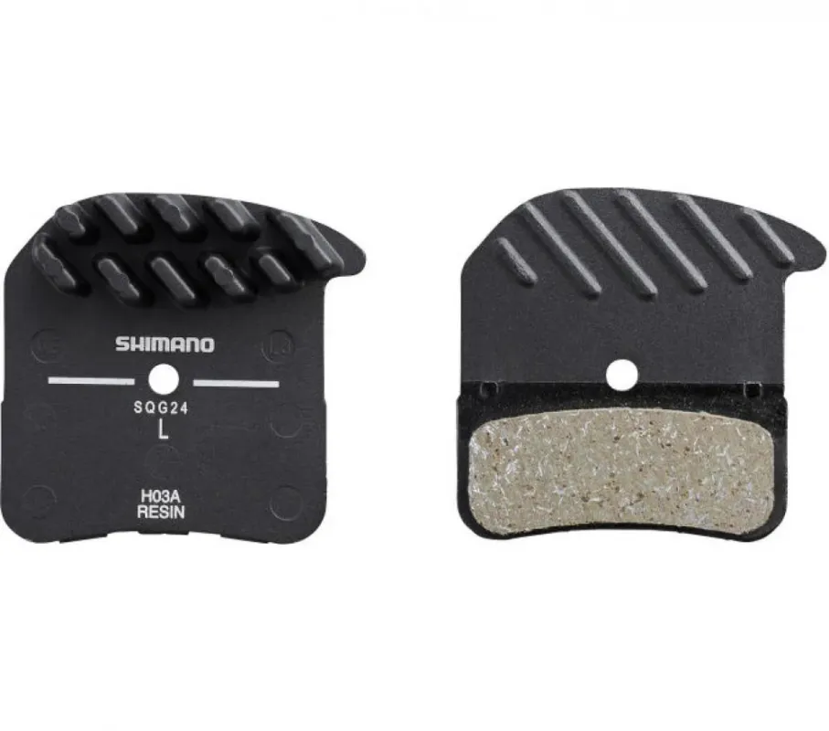 SHIMANO Scheibenbremsbelag H03A-RF Resin Aluträger - leise - Bremsbeläge - Bremsbelaege Echt