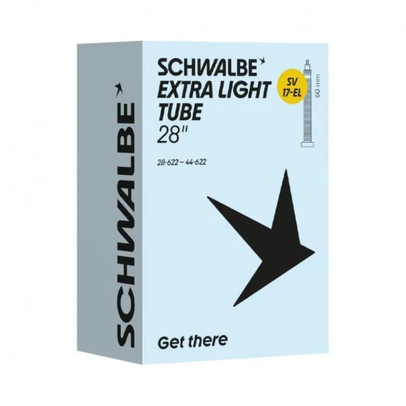 Schnäppchen Schwalbe SCHLAUCH SV17 EXTRA LIGHT 28 Zoll (28/44-622) - extraleichter Fahrradschlauch mit Sclaverandventil