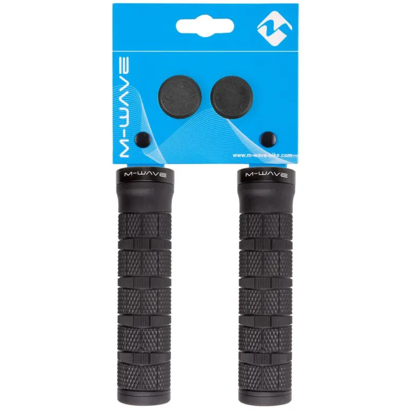M-WAVE Cloud Slick Fix 6 Fahrradgriffe 1 Paar schwarz 130 mm - D2 Zweikomponentenmischung, Ø30 mm, mit Klemmung & Lenkerstopfen, ergonomisch griffig Jetzt Bestellen