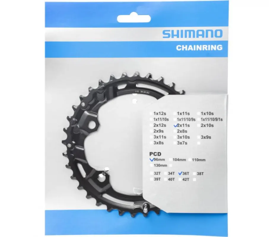 SHIMANO Kettenblatt DEORE FC-M5100 36 Zähne - präziser Antrieb für moderne MTB-Schaltungen Kostenfreie Lieferung