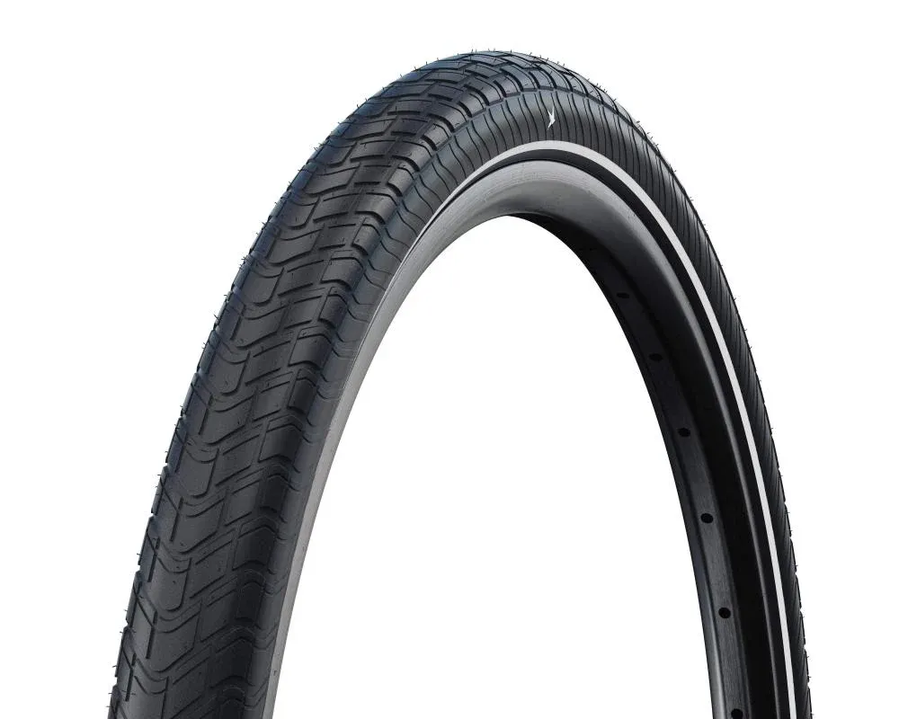 Schwalbe Big Apple 60-559 (26x2.35) Reflex Schwarz - Ballonreifen für komfortables Fahren - Drahtreifen Geprüft