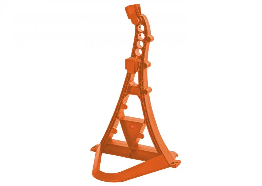 Ausverkauf Hebie Fahrradständer TURRIX 26-29 Zoll orange - stabiler Universal-Zweibeinständer