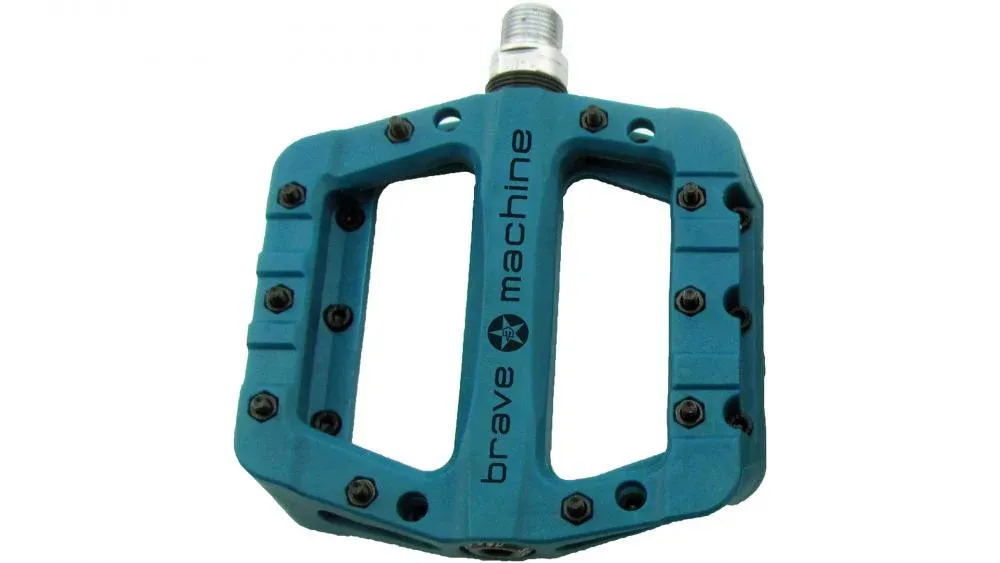 Zertifiziert Brave Classics Plattformpedal Dirt Light Nylon hellblau