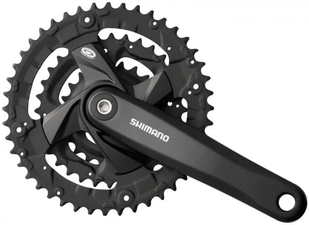 Zertifiziert SHIMANO Kurbelgarnitur FC-M371 175 mm 48-36-26 Zähne Kurbelgarnitur - Dreifach-Kettenblatt für Trekking und City