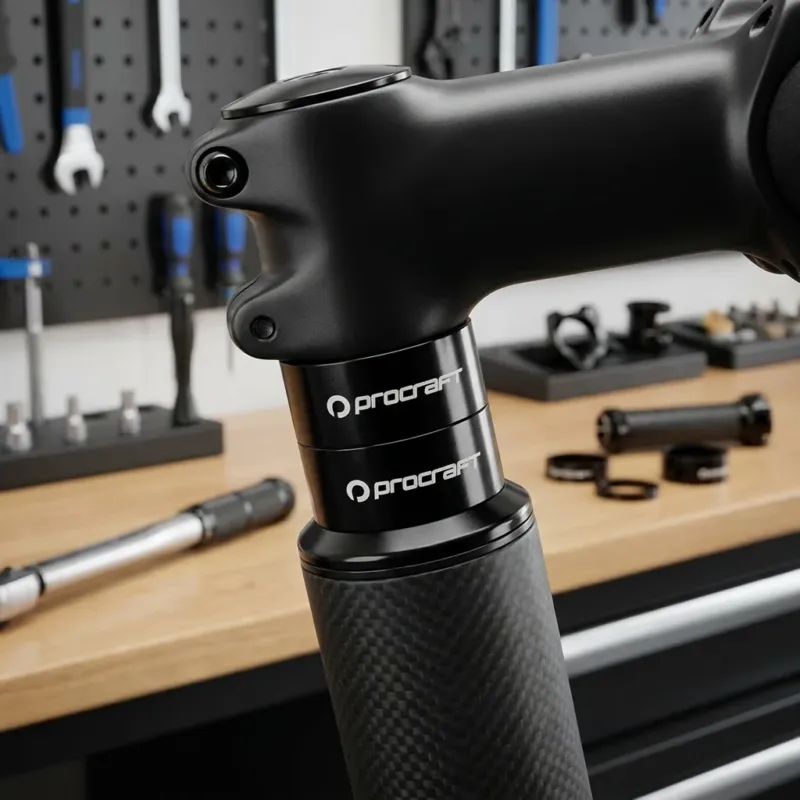 Procraft Ahead Spacer Alu 1 Zoll 10 mm 1 Zoll schwarz - präziser Steuersatz-Ausgleich Neu Im Sortiment