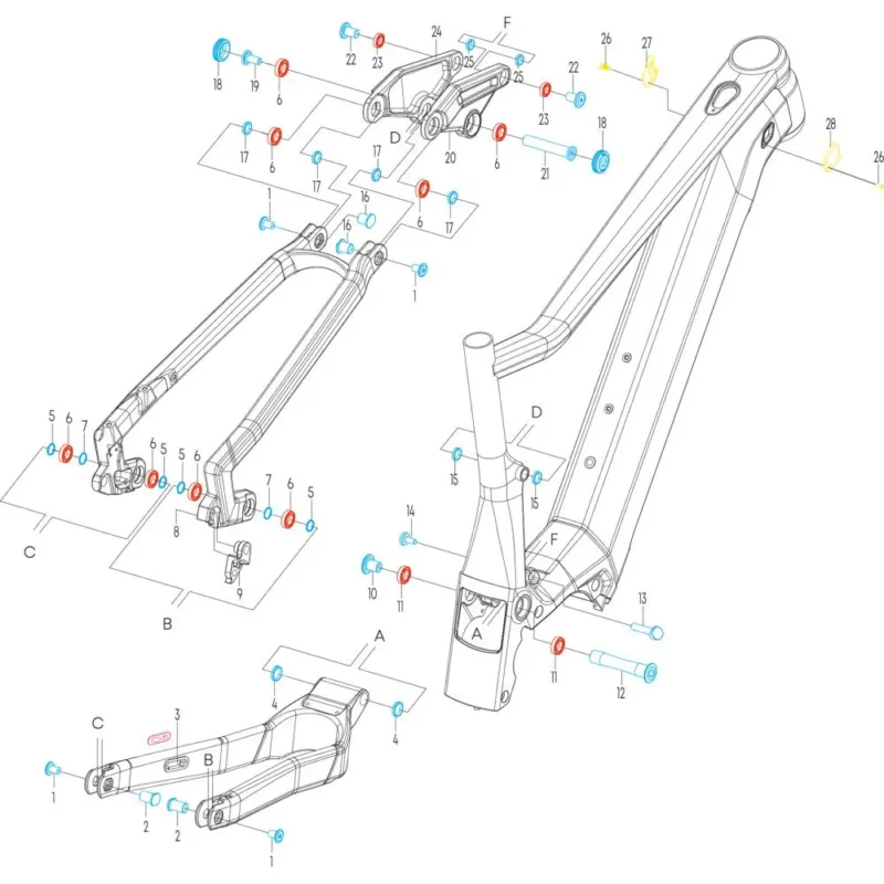 Sofort Bestellen Centurion Bolzenkit für No Pogo F Größe Standard - komplette Befestigungseinheit neueste Version