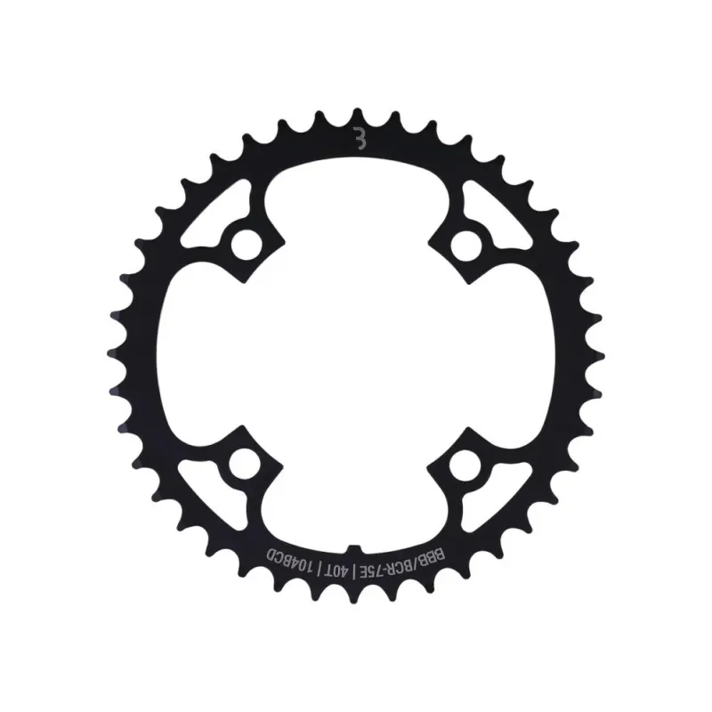 BBB Cycling BBB chainring E-bikeGear steel 40T 104 Schwarz - robustes E-Bike-Kettenblatt Markenprodukt