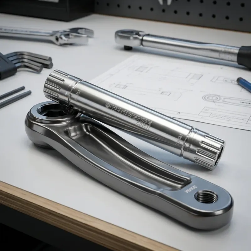 Wochenendangebot Race Face Cinch Kurbelachse, 83mm, 30mm, silver - präzise Antriebsperformance