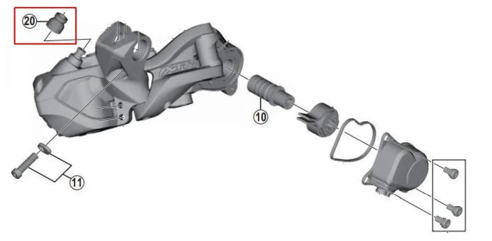 SHIMANO Gummimanschette für RD-M9050 Gummimanschette - Schutz für Schaltwerk RD-M9050 Sichere Zahlung