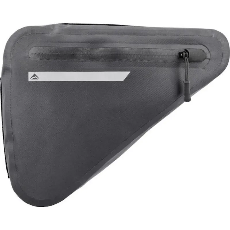 Must-Have Merida Rahmentasche TRIANGLE STRIPE II 3 L Grau - wasserabweisende Rahmentasche mit Klettbefestigung
