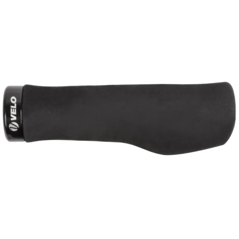 Velo Ergo EVA D3 Fahrradgriffe schwarz 131 mm ergonomisch leicht 85 g Paar Lenkergriffe rutschfest Meistverkauft
