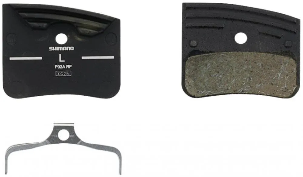 Kostenfreie Lieferung SHIMANO Scheibenbremsbelag P03A-RF, Resin mit Kühlrippen - starke Bremsleistung und optimale Kühlung
