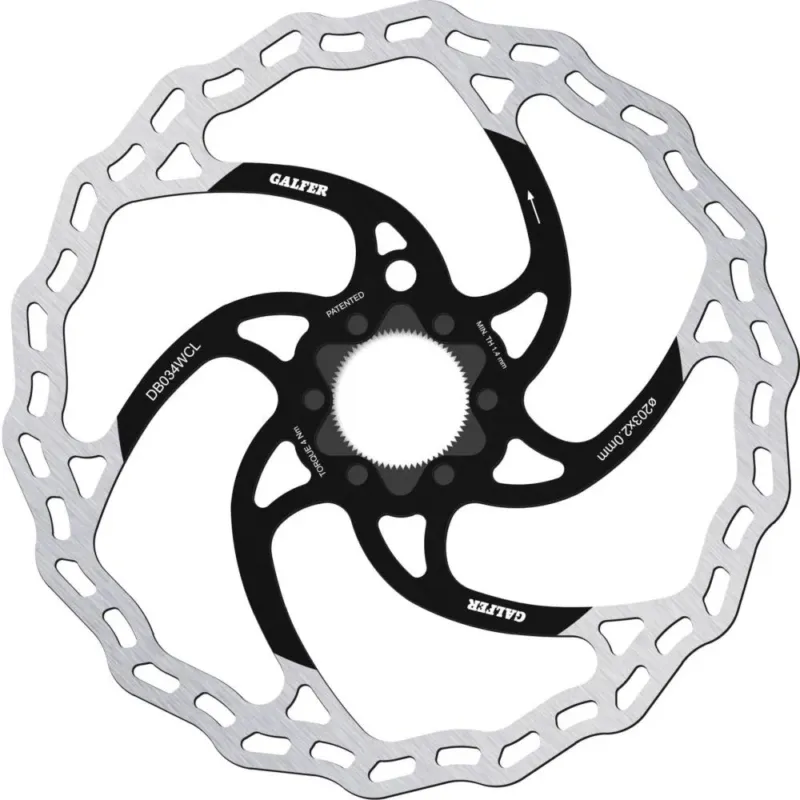 Preiswert Galfer Bremsscheibe DB034WCL E-Bike Wave CL 203 mm Silber - Center Lock