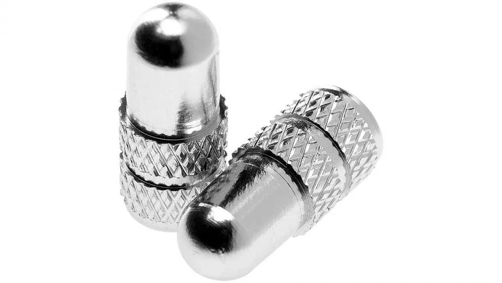 Jetzt Kaufen Deity Presta Valve Caps Silver - CNC-gefräst aus Aluminium 6061 T6, griffig gerändelt, Paar, kompatibel mit Presta-Ventilen, ultraleicht