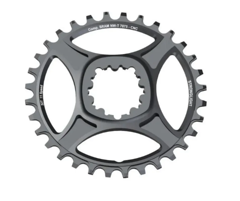 Sichere Zahlung Stronglight Kettenblatt Sram MTB 1x11 direct mount 32Z 6mm offset grau HT³
