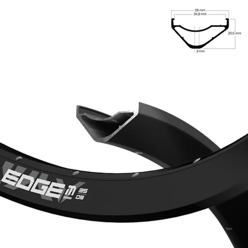 Ryde Felge EDGE M 35 OS 35-584 Disc schwarz 32 Loch VL=6,5 Preis Gesenkt
