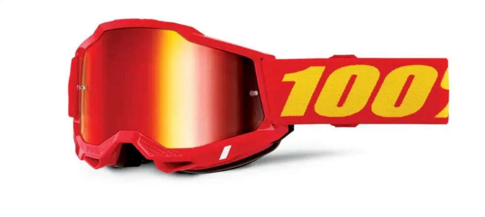 100% Accuri 2 Goggle - Mirror unis red - Premium-MX-Brille mit erweitertem Sichtfeld Bestseller