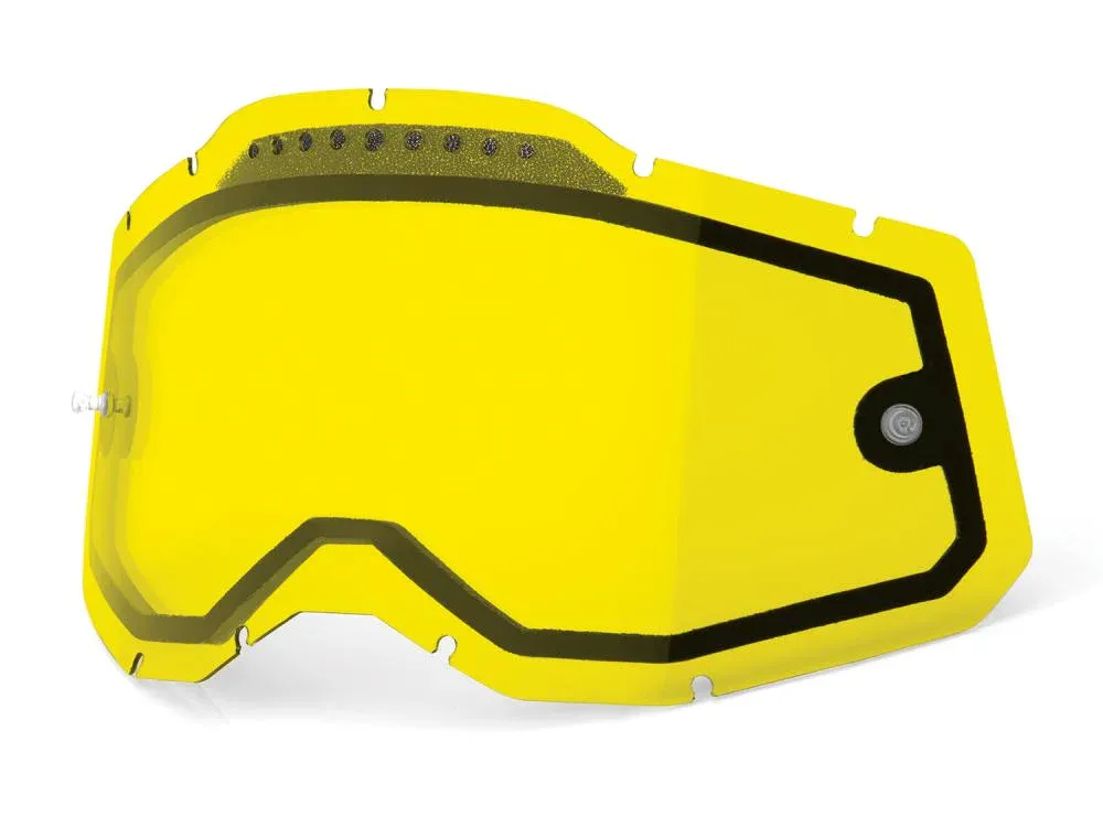 Kostenfreie Lieferung 100% Gen. 2 Vented Dual Clear Ersatzscheibe unis yellow - klare Sicht & Belüftung