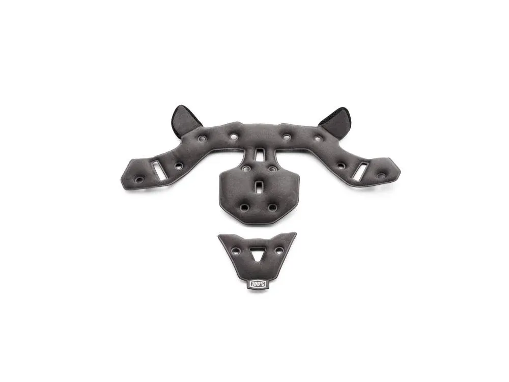 100% Aircraft 2 crown liner S/M black/grey - komfortables Ersatzpolster für deinen Helm Zertifiziert
