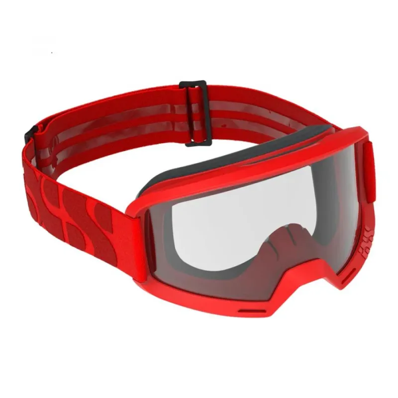 Kostenfreie Lieferung IXS Sports Division iXS Hack Goggle Clear Lens unis Racing Red - maximales Sichtfeld für MTB & MX
