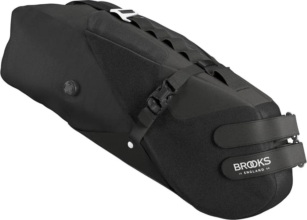 Knallerangebot BROOKS Scape Seat Bag Black - wasserdichte Satteltasche 8 Liter aus 600D Polyester mit Hypalon-Details