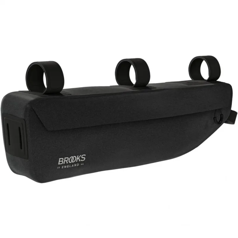 BROOKS Scape Frame Bag Black - wasserdichte Rahmentasche 3 Liter aus 600D Polyester mit Hypalon-Details - 200 g leicht, 460x60x120 mm Neuheit