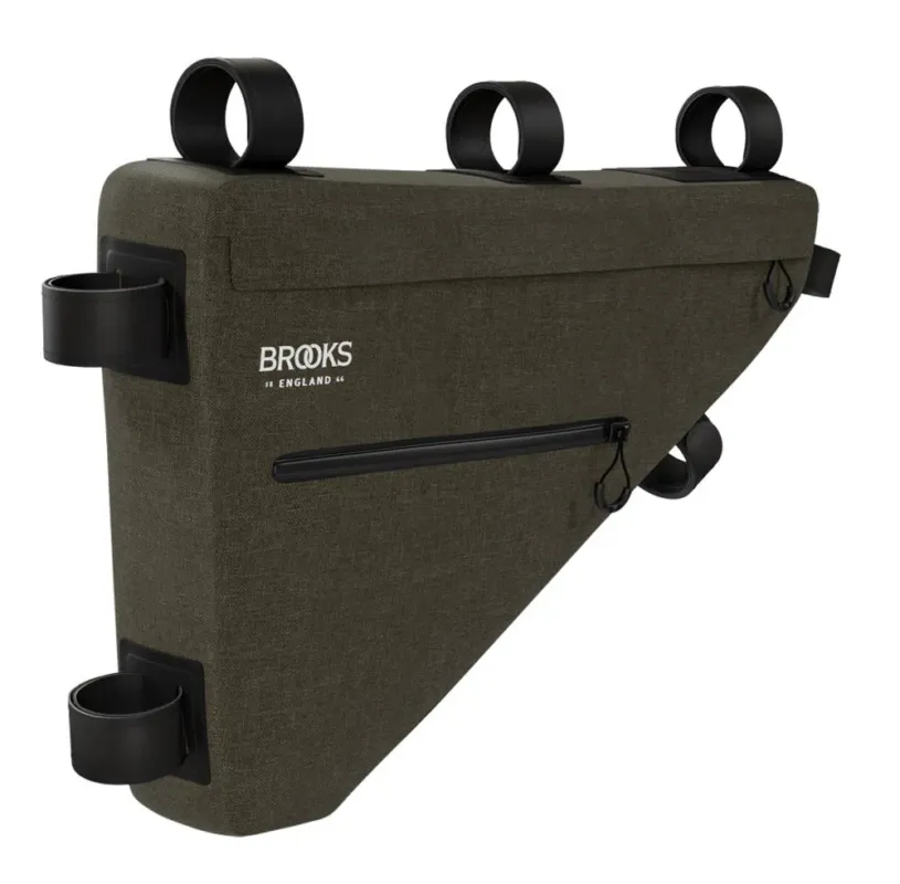 BROOKS Scape Full Frame Bag Mud Green - wasserdichte Rahmentasche 5,5 Liter aus 600D Polyester mit Hypalon-Details - 390 g leicht, 480x60x290 mm Bestseller