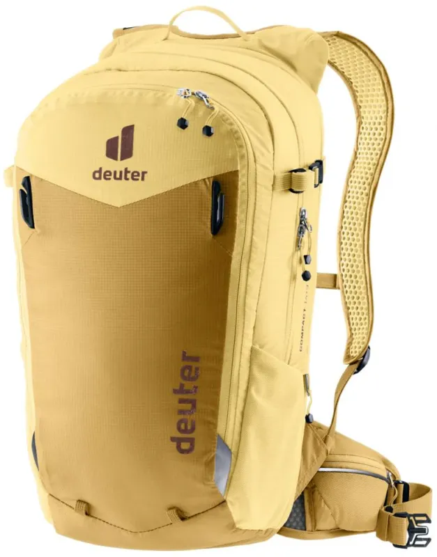 Deuter Compact EXP 14+3 Fahrradrucksack 14 Liter Savanna-Dune - Airstripes-Rückensystem Must-Have