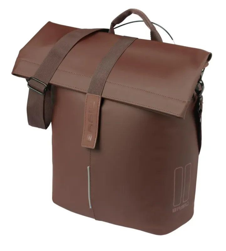 Basil City MIK Studs Fahrrrad-Shopper 14-16 Liter, wasserabweisend, braun, MIK-Befestigung & reflektierende Details Jetzt Kaufen