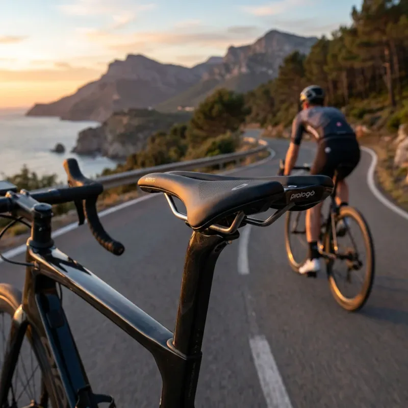 Günstig Prologo Akero R Fahrradsattel 150 mm Stahlschienen Schwarz - Komfort für Rennrad und Allroad