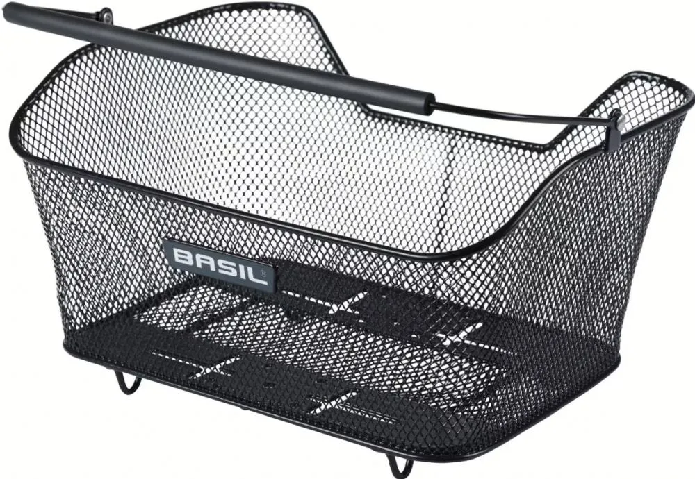 Basil Base M Multi System NX - abnehmbarer Gepäckträgerkorb schwarz - Gepäckträgerkorb - 14 Liter kompatibel mit MIK/RT/AVS/UK/IR/ML/CM - Fahrradkorb Abverkauf