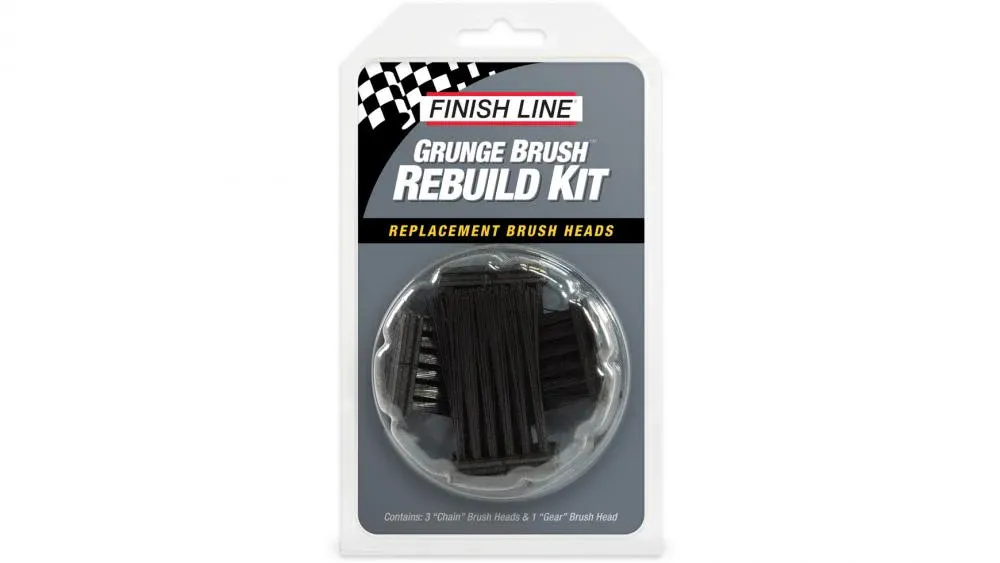 Must-Have Finish Line Ersatzbürsten-Kit Grunge Brush, 1 kurzer + 2 mittlere + 1 großer Bürstenkopf Ketten- & Komponentenreinigung