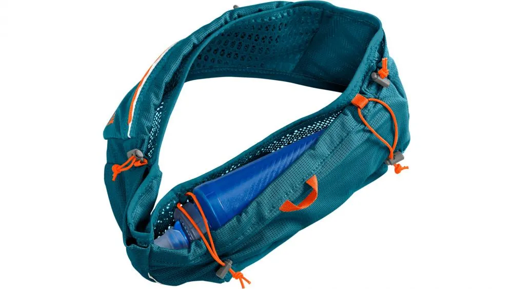 Preiswert Camelbak Ultra Belt S/M Trinkgürtel 0,5 Liter Corsair Teal - ultraleicht, Quick Stow Flasche, 3D-Mesh, Handytasche, reflektierend