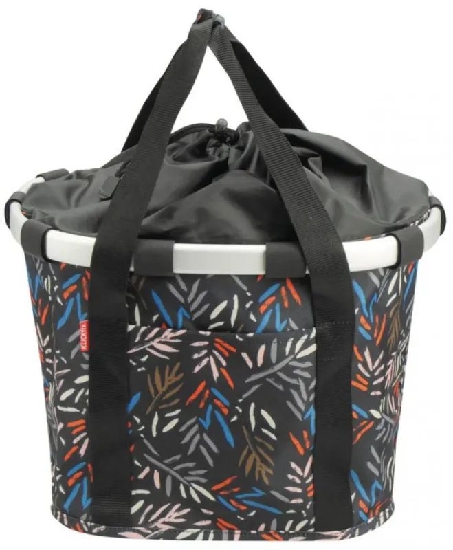 KLICKfix Bikebasket Reisenthel Autumn 1 Fahrradkorb 28x26x35 cm - Stilvoller Lenkertasche mit Reisenthel Design - Fahrradtasche Preiswert