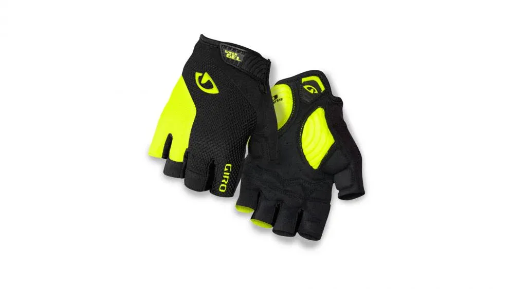 Giro Strade Dure SG Fahrradhandschuhe XXL, schwarz/hi gelb, mit Dual-Layer Technogel-Polsterung, Super Fit-Design, AX Suede-Handfläche, atmungsaktivem 4-Wege-Stretch-Mesh und feuchtigkeitsableitendem Material für optimalen Komfort und Halt Saisonangebot