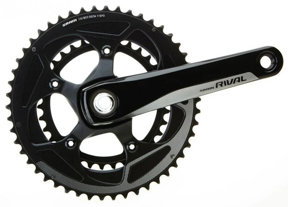 Sofort Bestellen SRAM Kurbelsatz Rival 22 172,5 mm GXP 50-34T - effizienter 2x11-Rennradantrieb