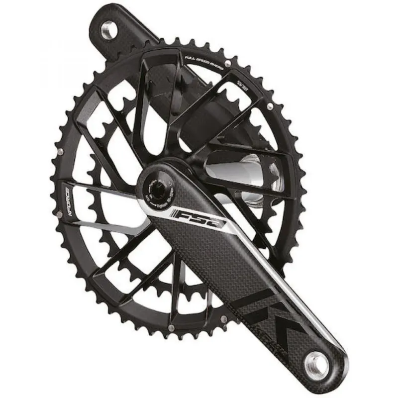Super-Preis FSA Kurbelgarnitur K-Force Team Edition Modular 175 mm Schwarz - leichte Carbon-Highend-Kurbel