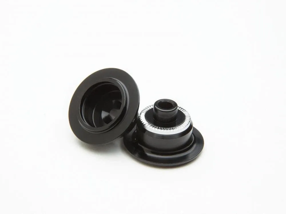 Kostenloser Versand Race Face Trace End Cap Endkappen Kit, VR 9x100 QR, schwarz - präzises Naben-Upgrade