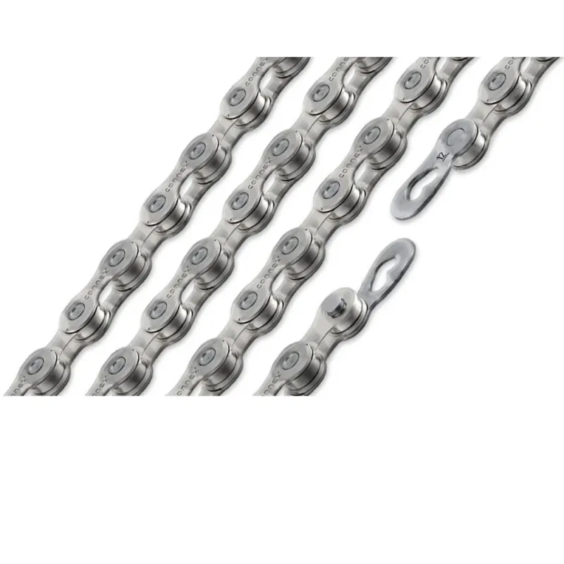 Connex 12WAX Fahrradkette 12-fach 118 Glieder 1/2 x 11/128 Zoll Silber - Gewachste Schaltperformance Billig