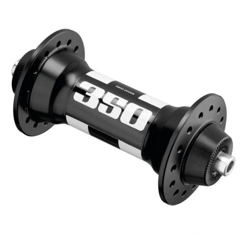 Gratis Versand DT Swiss Road VR 350 Classic Vorderradnabe 24 Loch Schwarz - 139g
