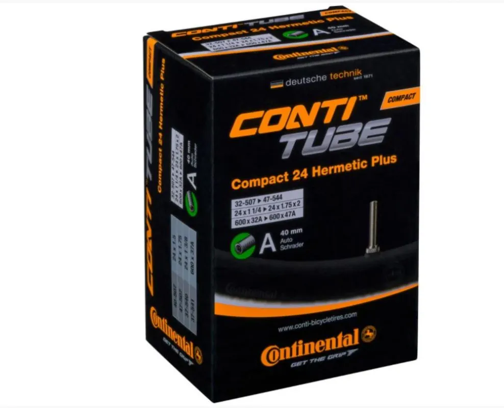 Sonderangebot Continental Schlauch Conti 24x1.90-2.50 Zoll 50-62/507 A40 Hermetic Plus 24 wide AV 40 mm