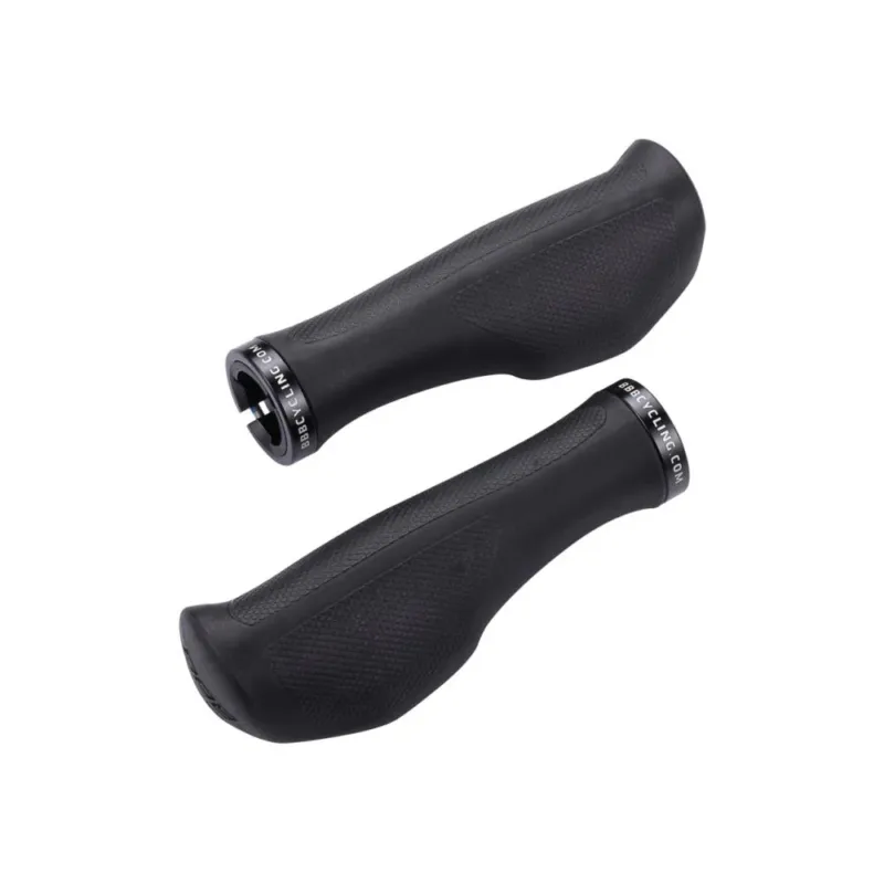 Heißes Angebot BBB Cycling BBB Griffe ErgoFix 132mm schwarz - ergonomische Fahrradgriffe für mehr Komfort