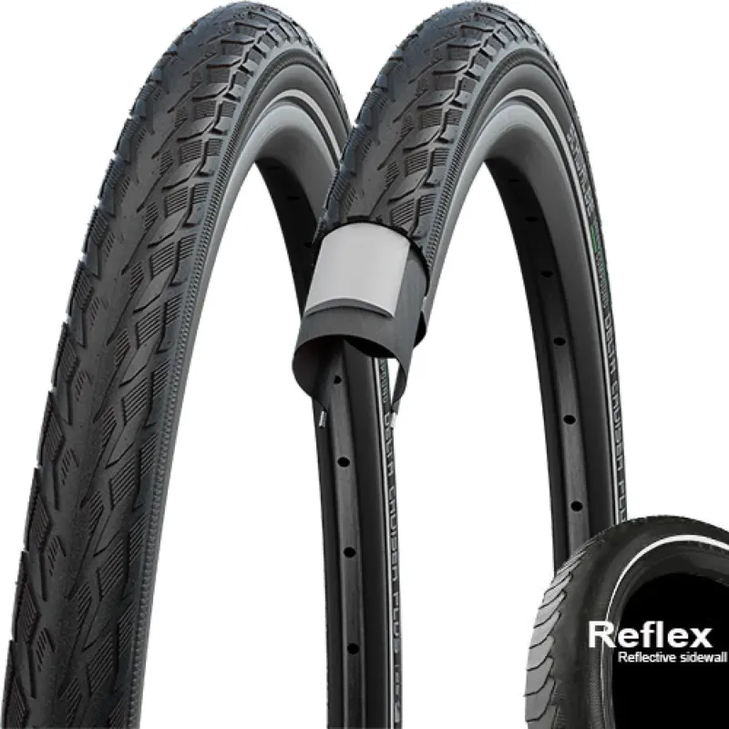 Schwalbe Reifen Reifen Delta Cruiser Plus 26x2.00 50-559 schwarz Reflex E-25 HS431 Draht - Drahtreifen Schnäppchen